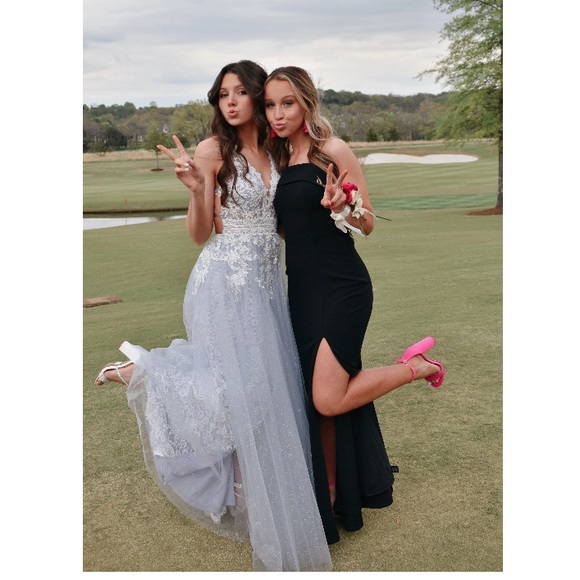 Light purple Sherri Hill prom dress worn once with no rips or flaws. - Picture 2 of 8